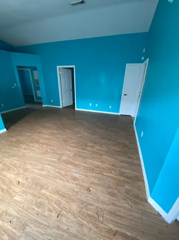 a view of an empty room