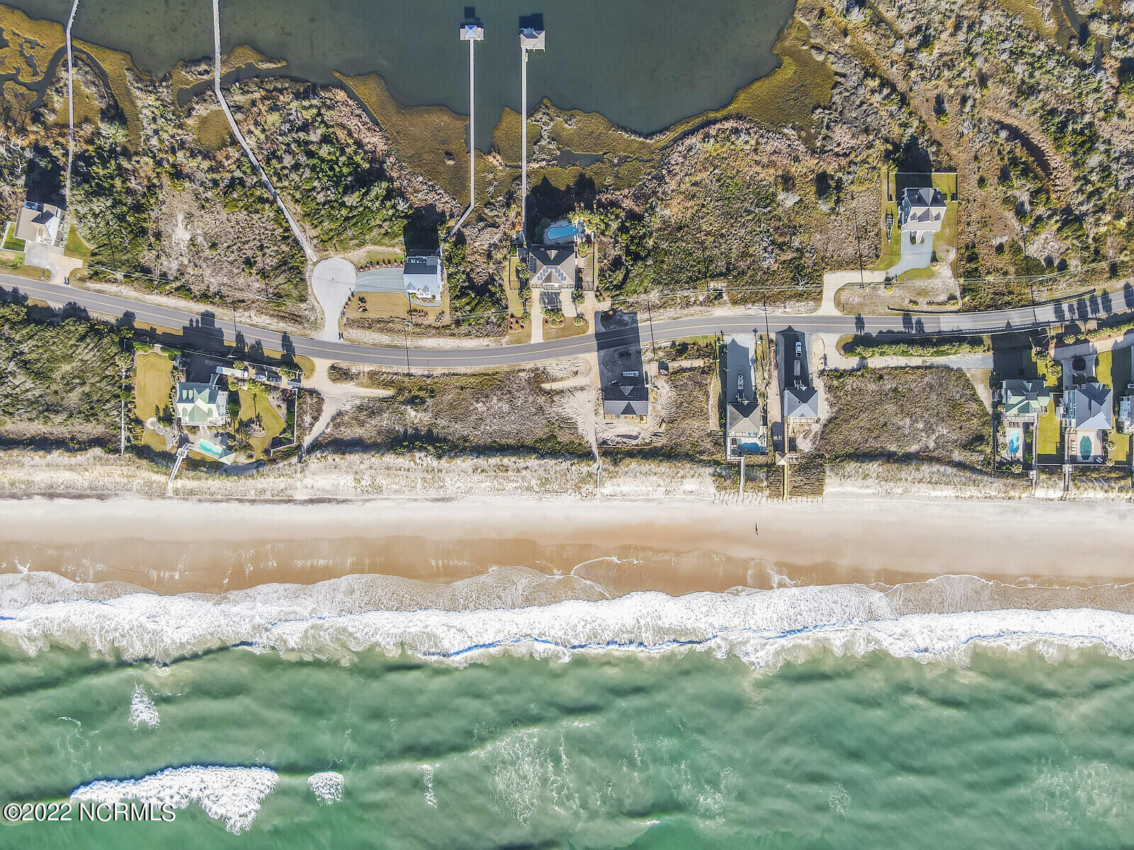 682 New River Inlet Road North Topsail Beach, NC 28460 - Photo 12 of 25 Drone Aerial