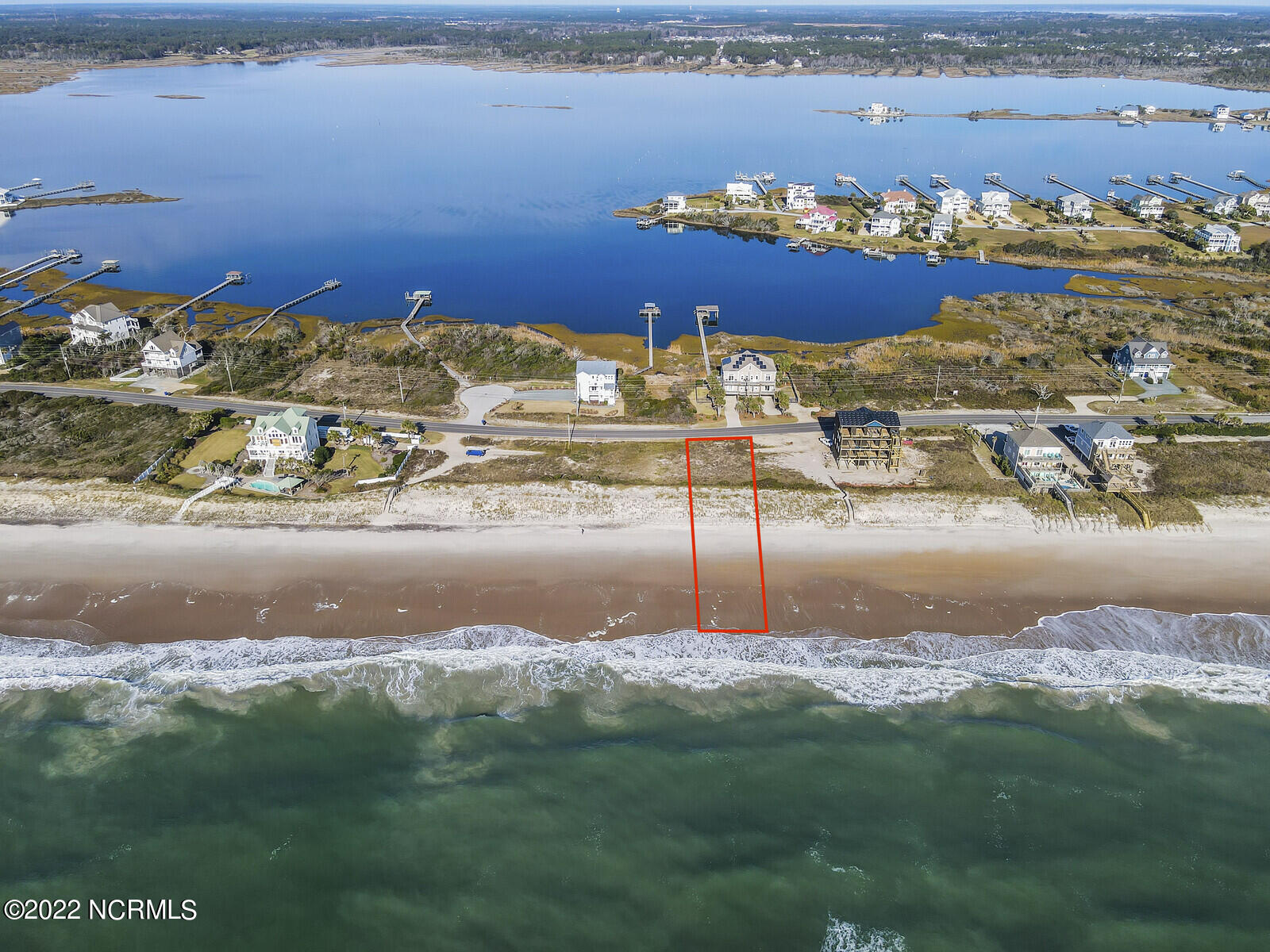 682 New River Inlet Road North Topsail Beach, NC 28460 - Photo 13 of 25 Drone Aerial