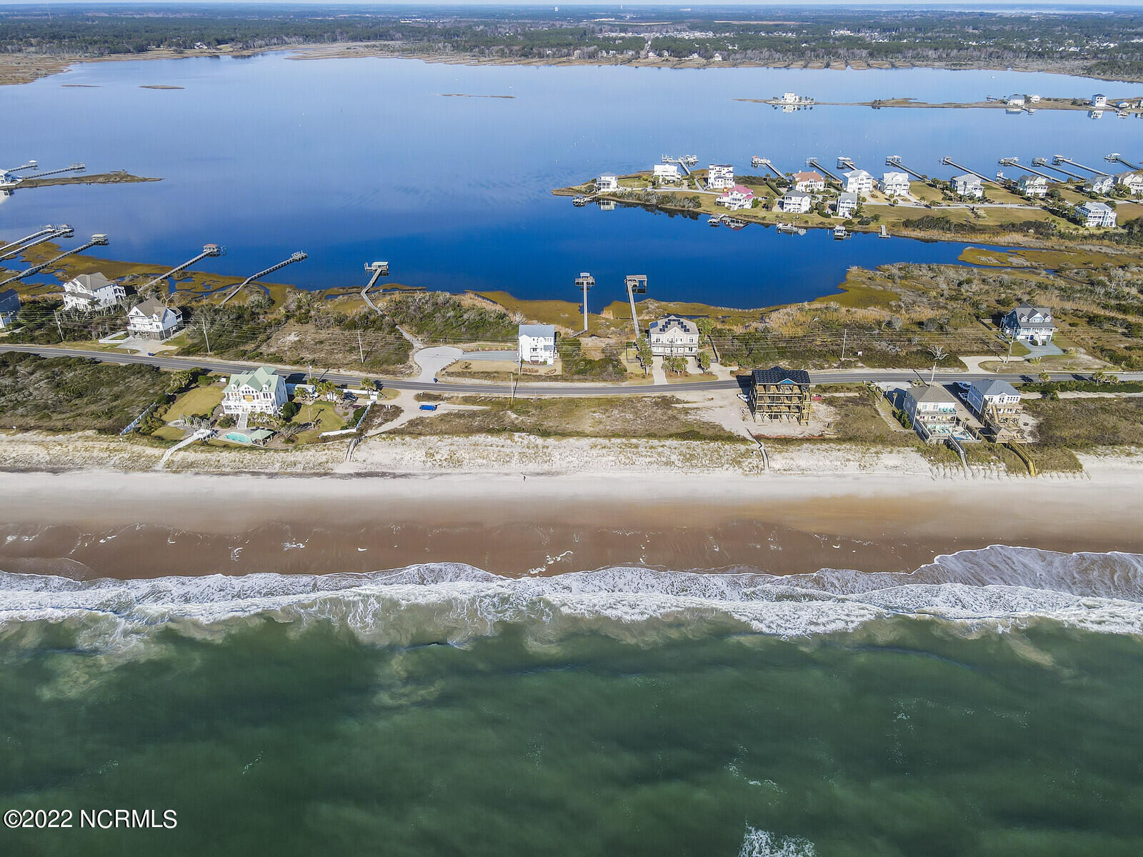 682 New River Inlet Road North Topsail Beach, NC 28460 - Photo 14 of 25 Drone Aerial