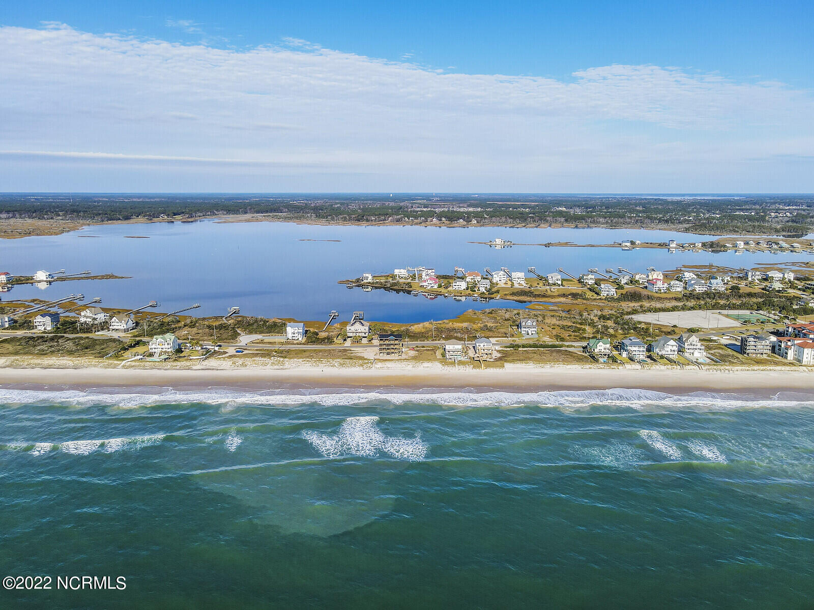 682 New River Inlet Road North Topsail Beach, NC 28460 - Photo 15 of 25 Drone Aerial