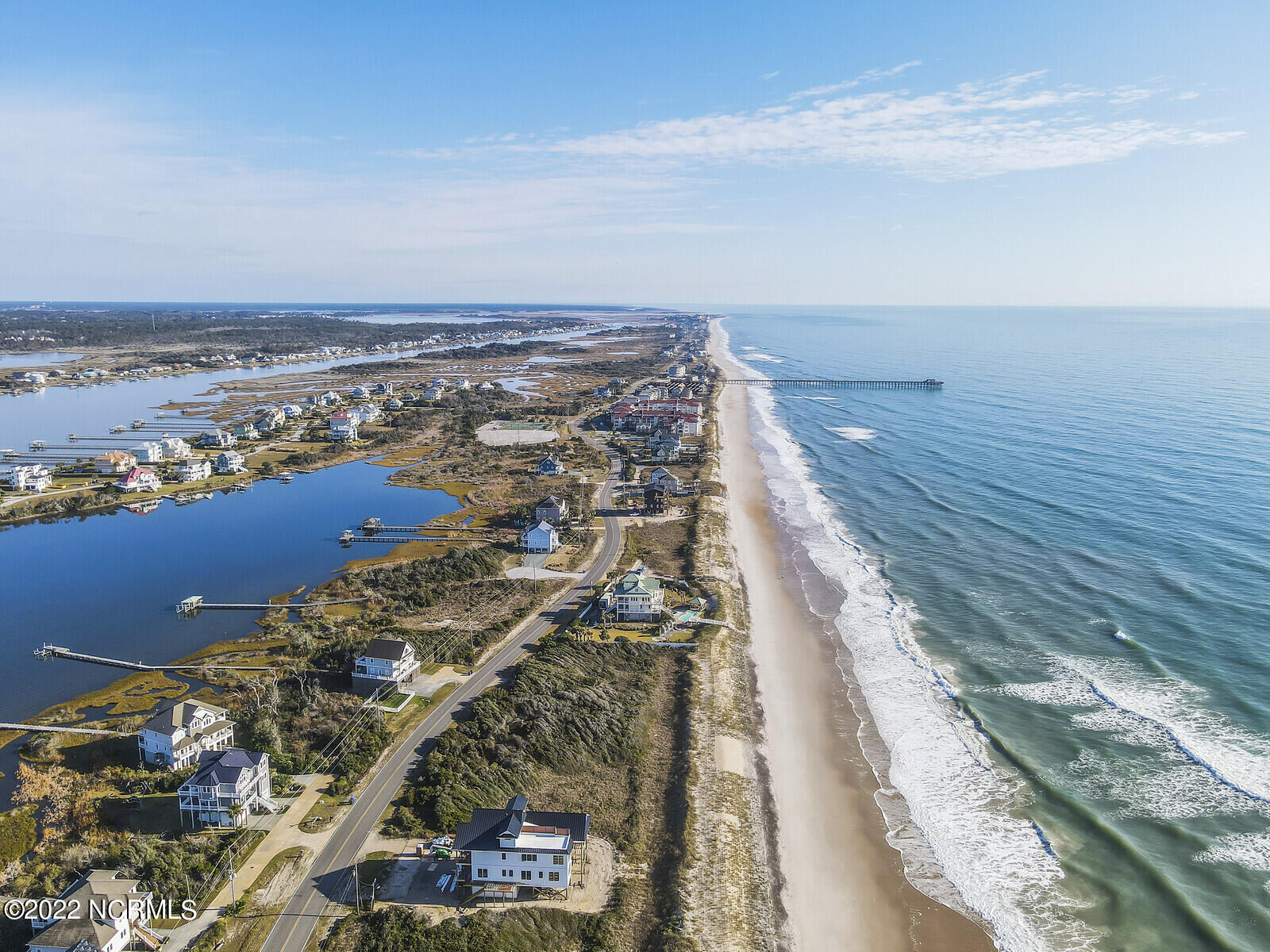 682 New River Inlet Road North Topsail Beach, NC 28460 - Photo 17 of 25 Drone Aerial