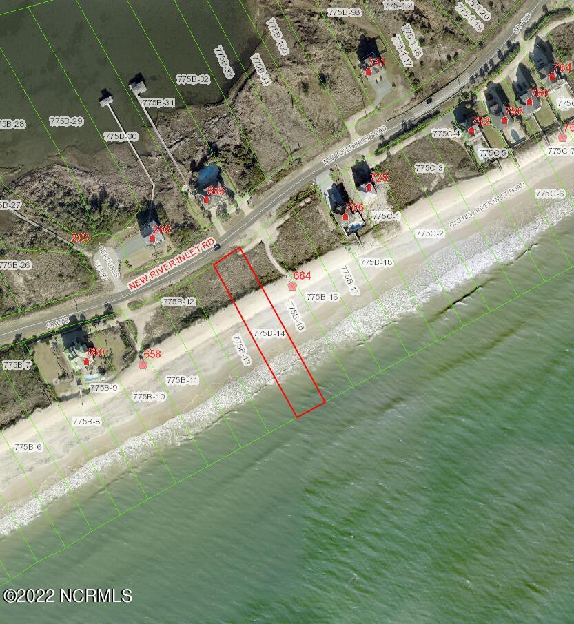 682 New River Inlet Road North Topsail Beach, NC 28460 - Photo 24 of 25 GIS Aerial