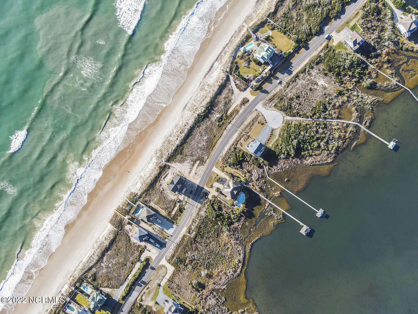 682 New River Inlet Road North Topsail Beach, NC 28460 - Photo 4 of 25 Drone Aerial