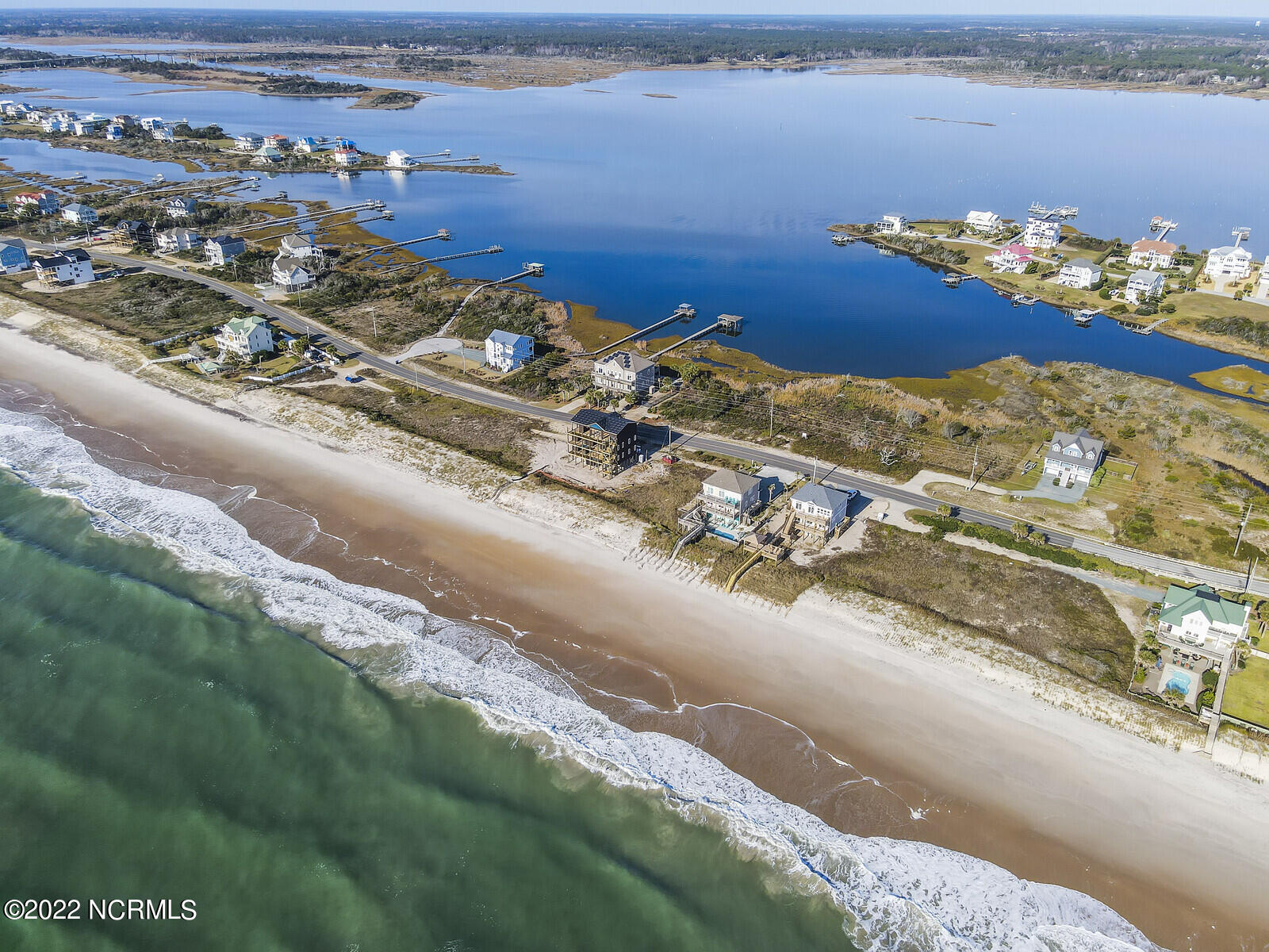 682 New River Inlet Road North Topsail Beach, NC 28460 - Photo 9 of 25 Drone Aerial