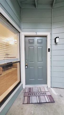 a view of front door