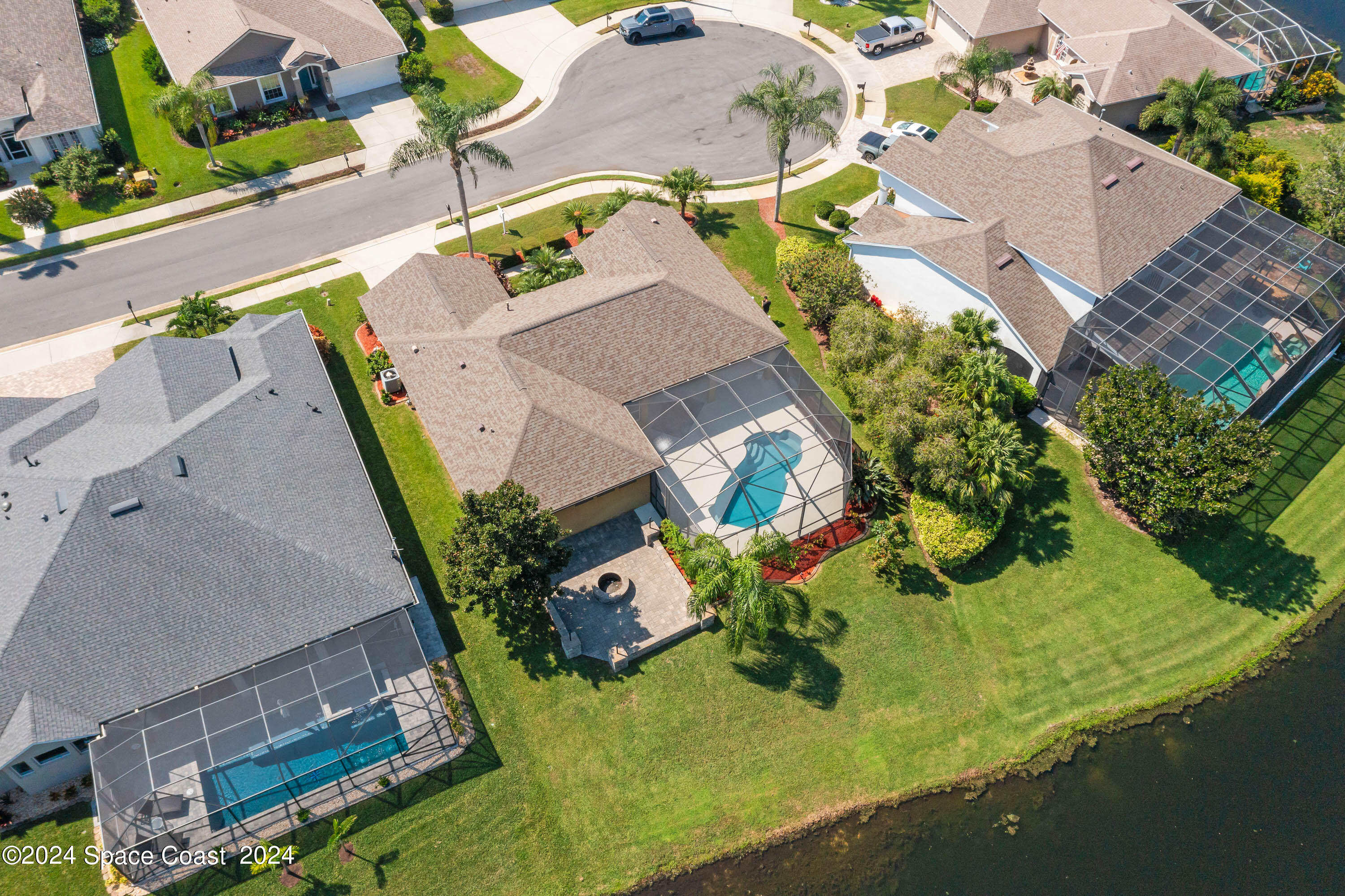 1122 Jan's Place Melbourne, FL 32940 - Photo 33 of 42 an aerial view of residential house with yard