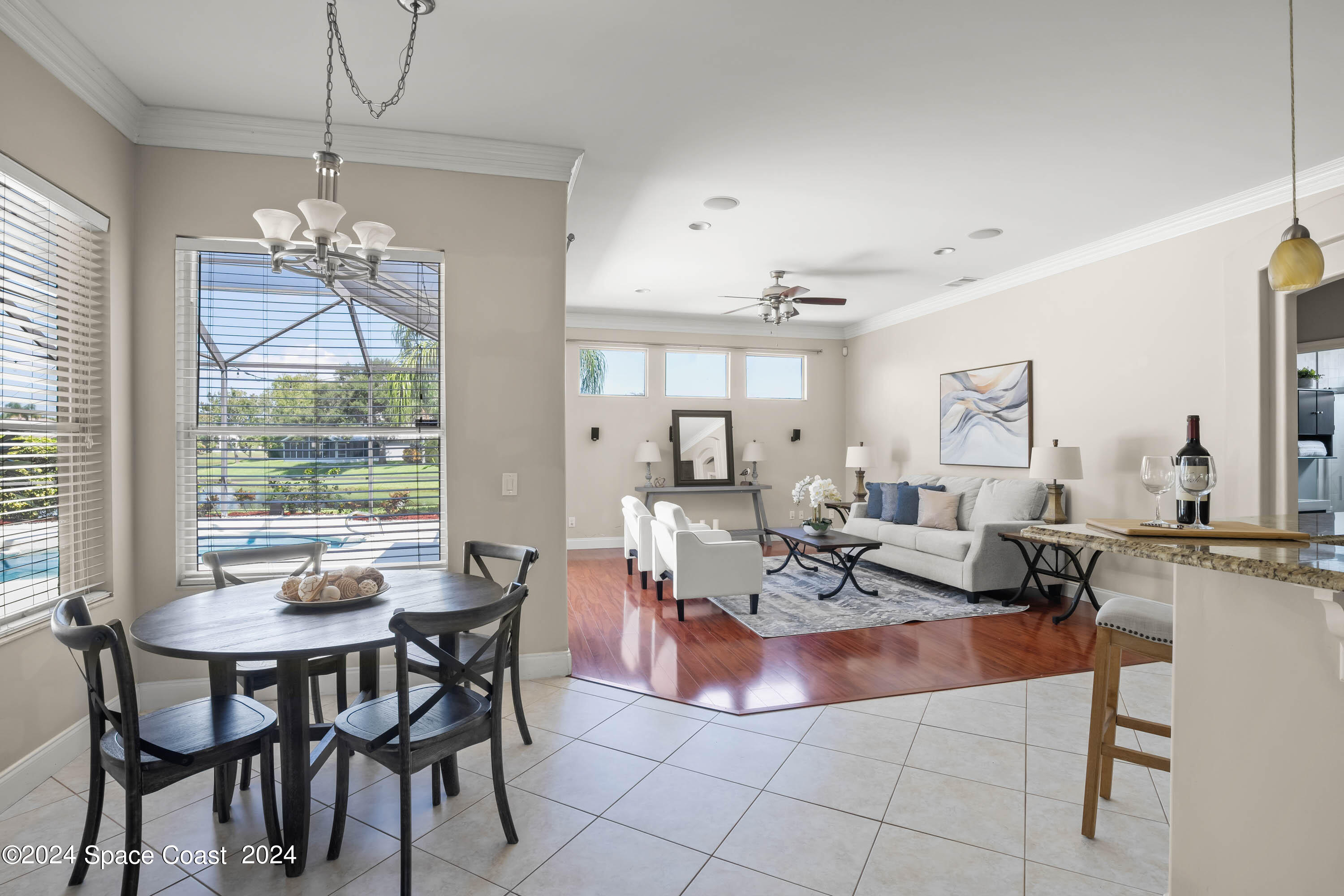 1122 Jan's Place Melbourne, FL 32940 - Photo 7 of 42 a view of a dining room with furniture window and outside view