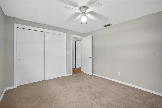 a view of an empty room