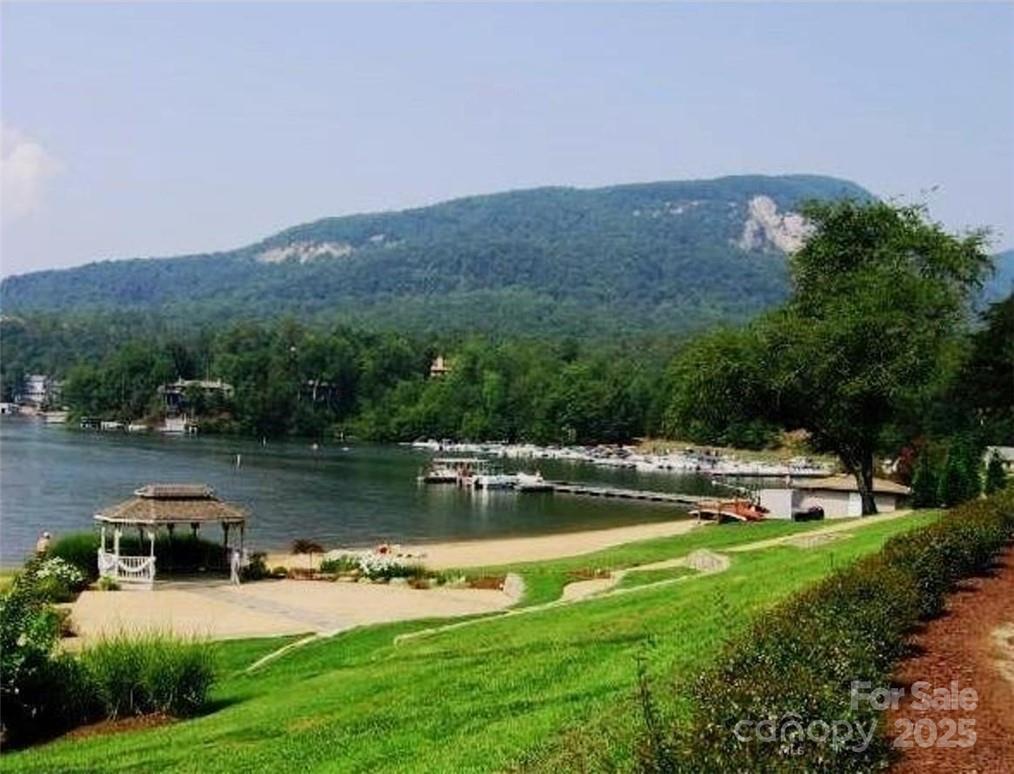 31 High Rock Ridge, Unit 31 Lake Lure, NC 28746 - Photo 16 of 41 a view of a swimming pool with a yard and a fountain