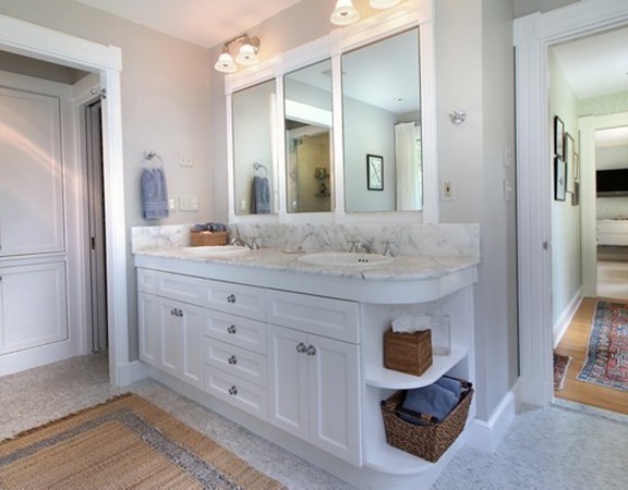 28 Old Concord Road Lincoln, MA 01773 - Photo 13 of 14 a bathroom with a sink and a mirror