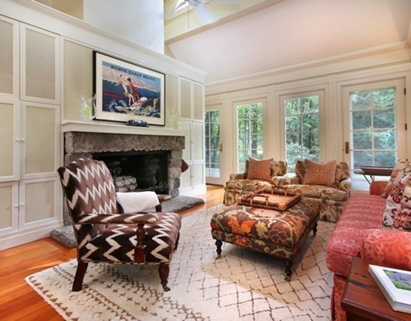 28 Old Concord Road Lincoln, MA 01773 - Photo 8 of 14 a living room with furniture and a fireplace