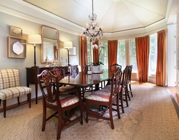 28 Old Concord Road Lincoln, MA 01773 - Photo 10 of 14 a view of a dining room with furniture and chandelier