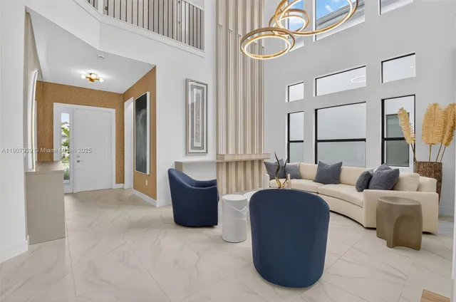 a view of entryway and hall with dining room