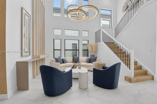 a large kitchen with a table and chairs