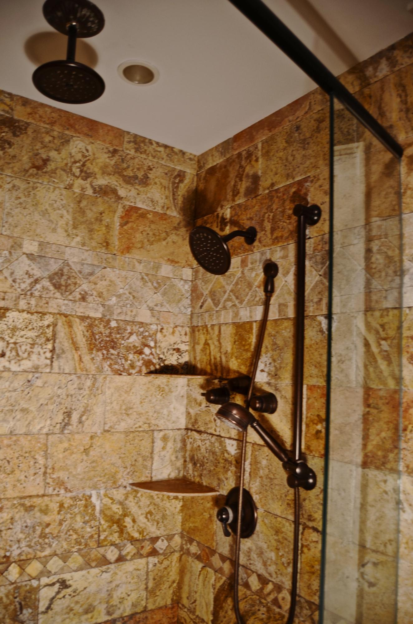 335 South Springview Road Maryville, TN 37801 - Photo 20 of 39 Travertine spa shower