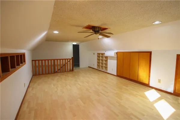 a view of a livingroom with a staircase