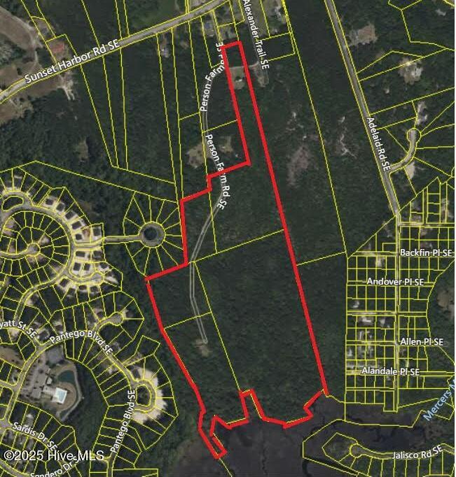 1060 Person Farm Road Southeast Bolivia, NC 28422 - Photo 2 of 4 5 lots oulined in red 1060 Person