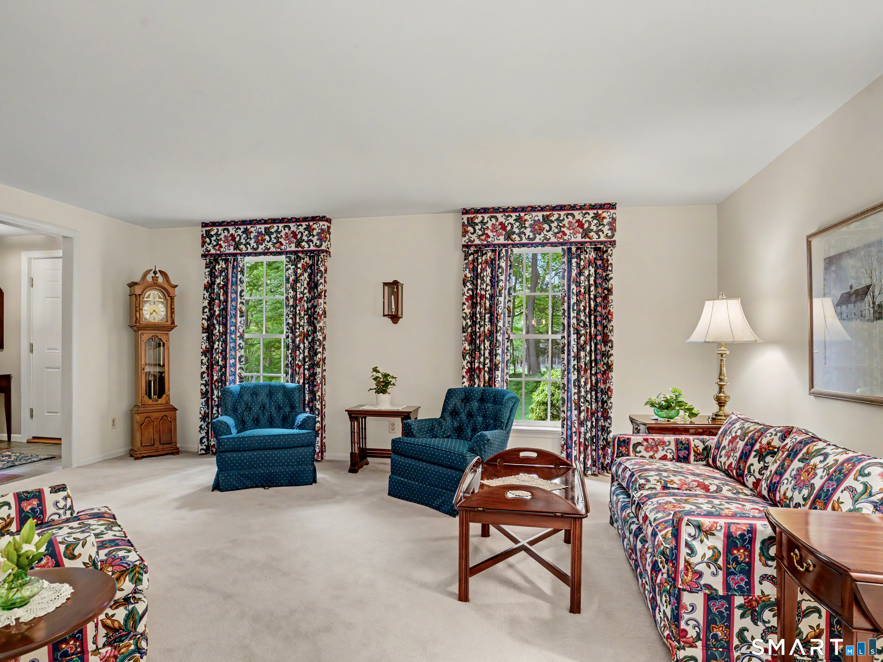 86 Fire Hill Road Redding, CT 06896 - Photo 11 of 36 a bedroom with furniture and a large window
