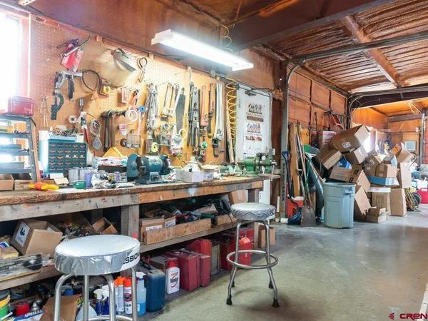a view of storage and utility room