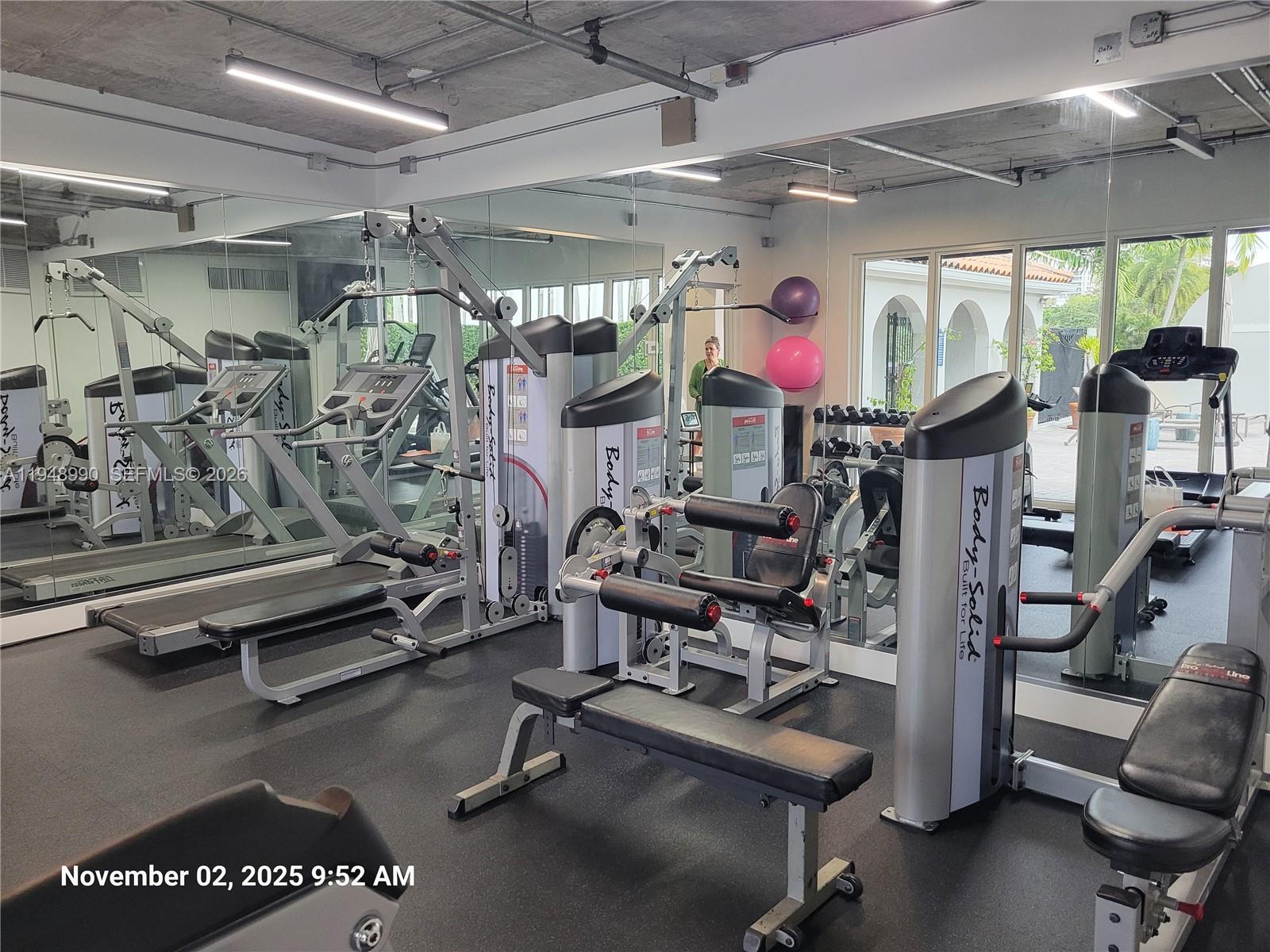 2351 Douglas Road, Unit 601 Miami, FL 33145 - Photo 36 of 36 a view of a room with gym equipment