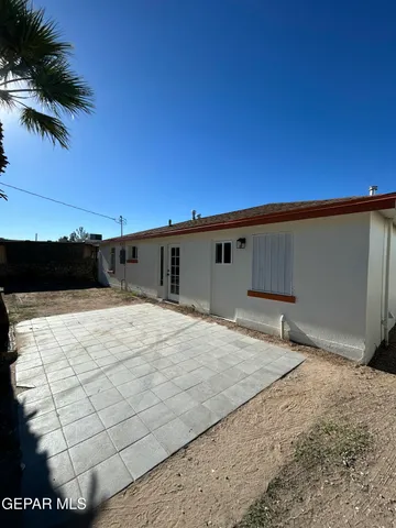 a backyard of a house