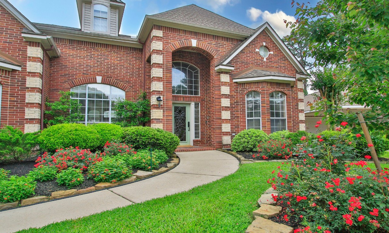 3403 Marywood Drive Spring, TX 77388 - Photo 2 of 50 a front view of a brick house with a yard