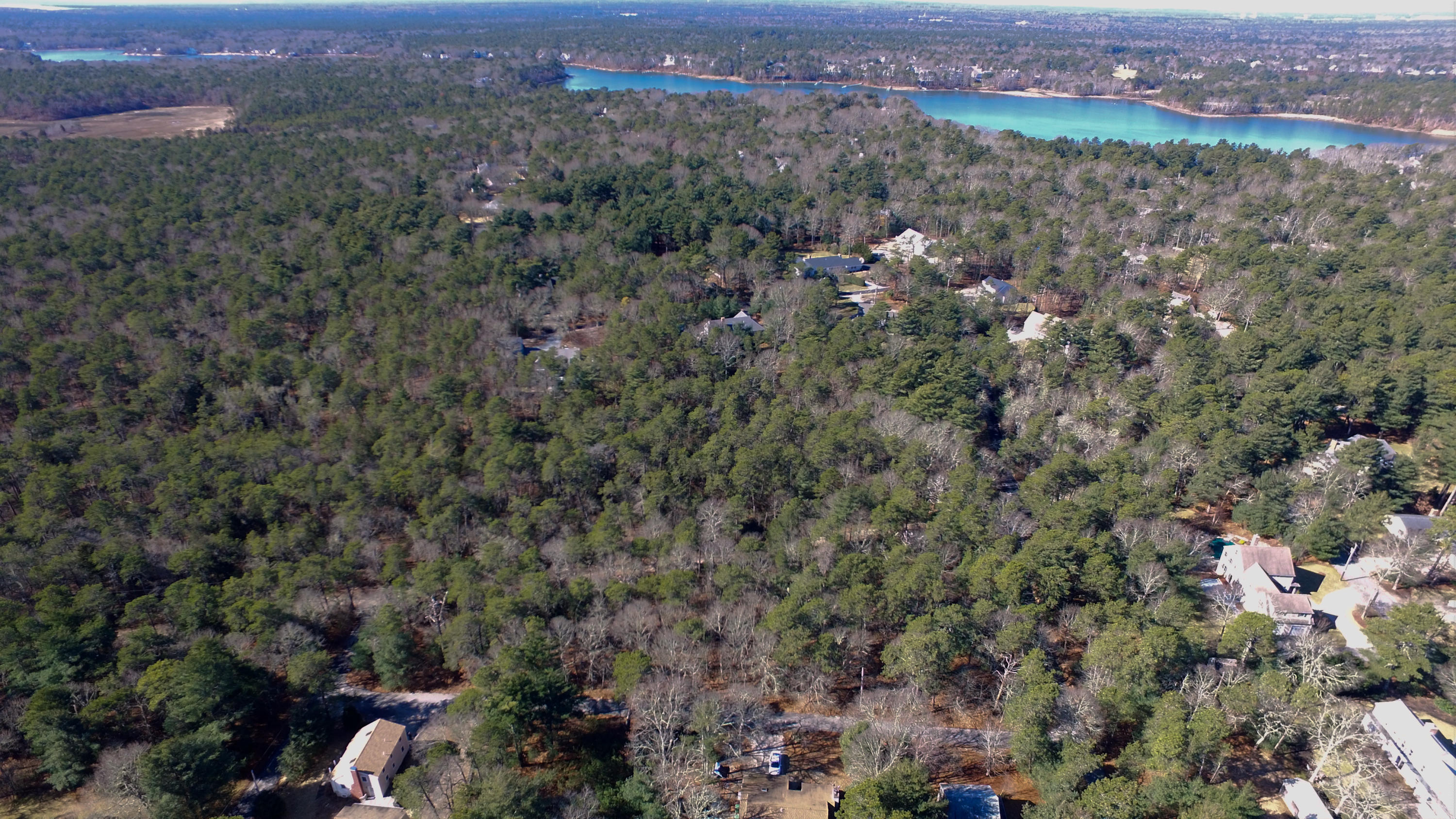 0 Rushy Marsh Road Cotuit, MA 02635 - Photo 7 of 8 an aerial view of a houses with a yard
