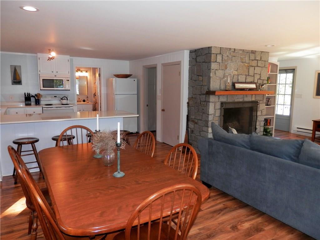 226 Atlantic Quarry Road Spruce Head, ME 04859 - Photo 10 of 35 Dining Room to Kitchen and Fireplace