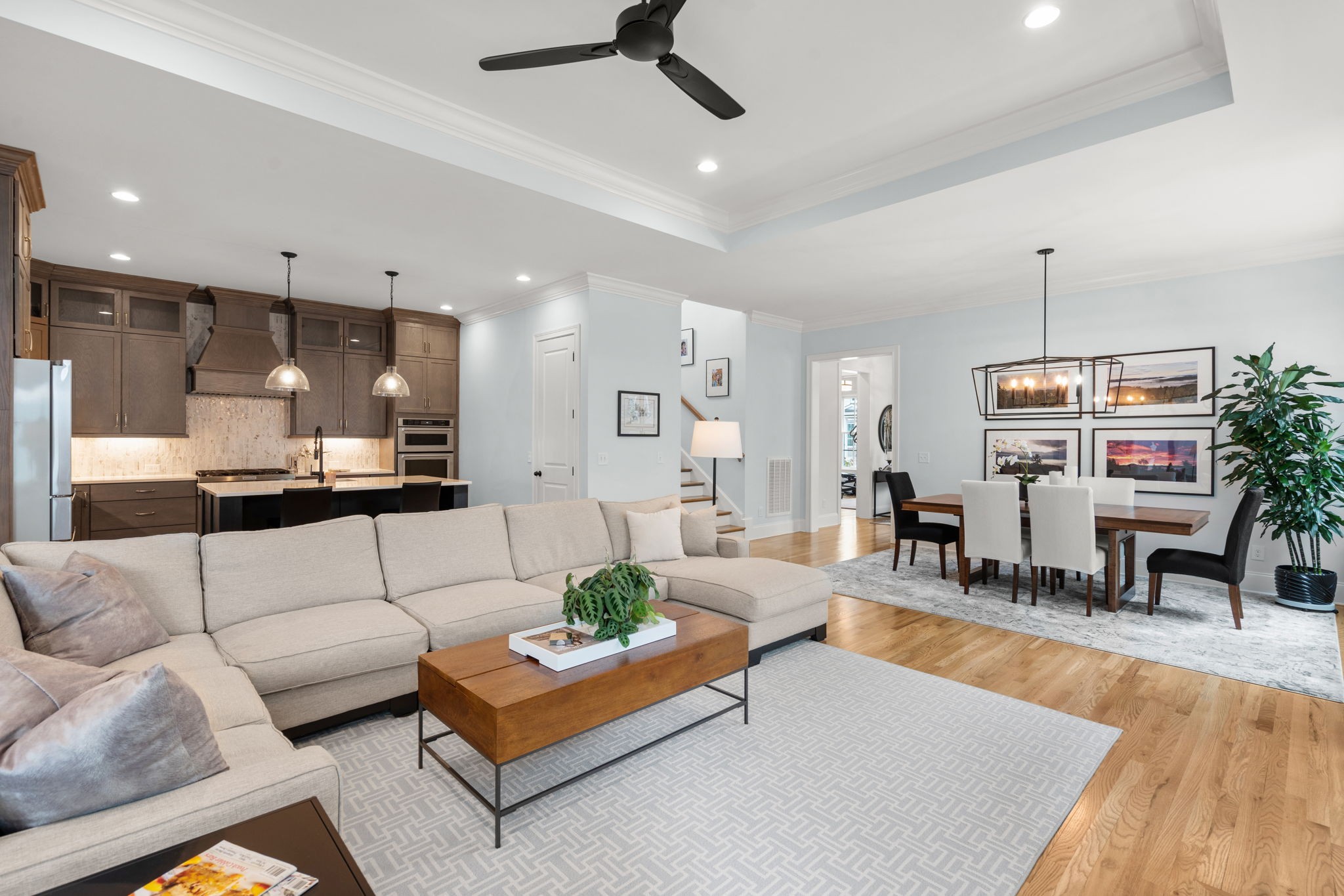 3085 Conar Street Franklin, TN 37064 - Photo 17 of 55 a living room with furniture and a fireplace