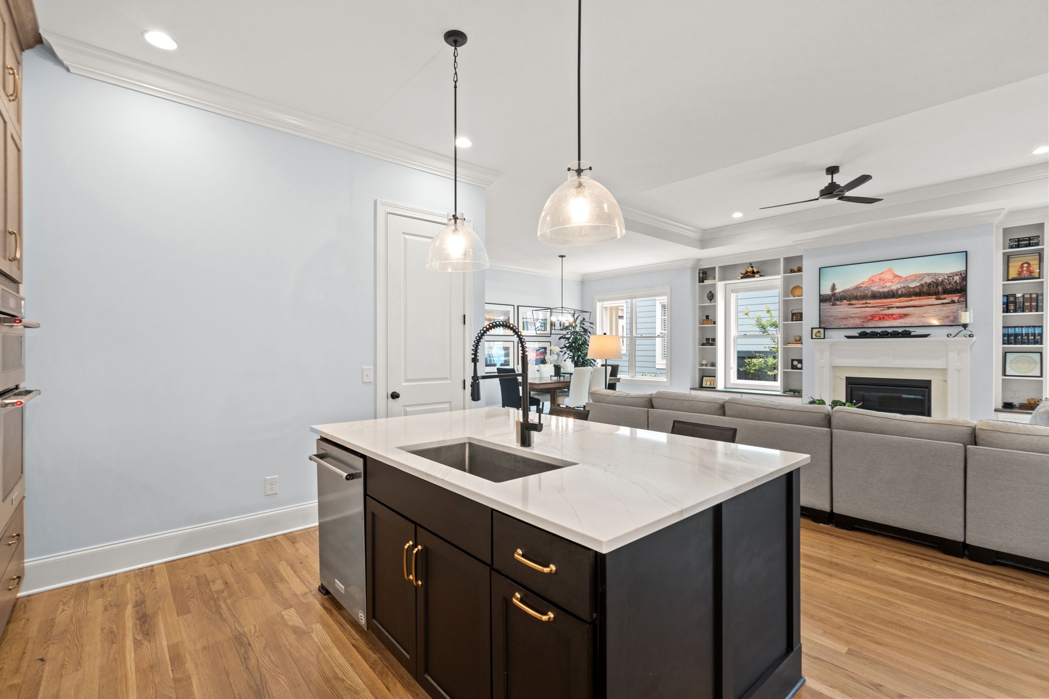 3085 Conar Street Franklin, TN 37064 - Photo 21 of 55 a kitchen with sink cabinets and wooden floor