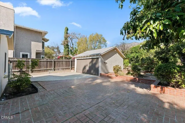 a view of a house with a garage