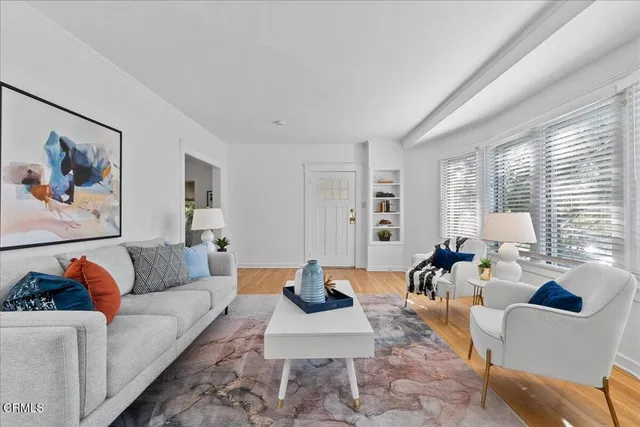 a view of a livingroom and dining room