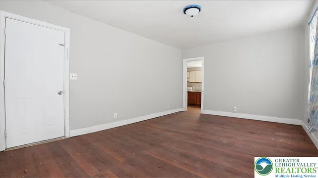 a view of an empty room