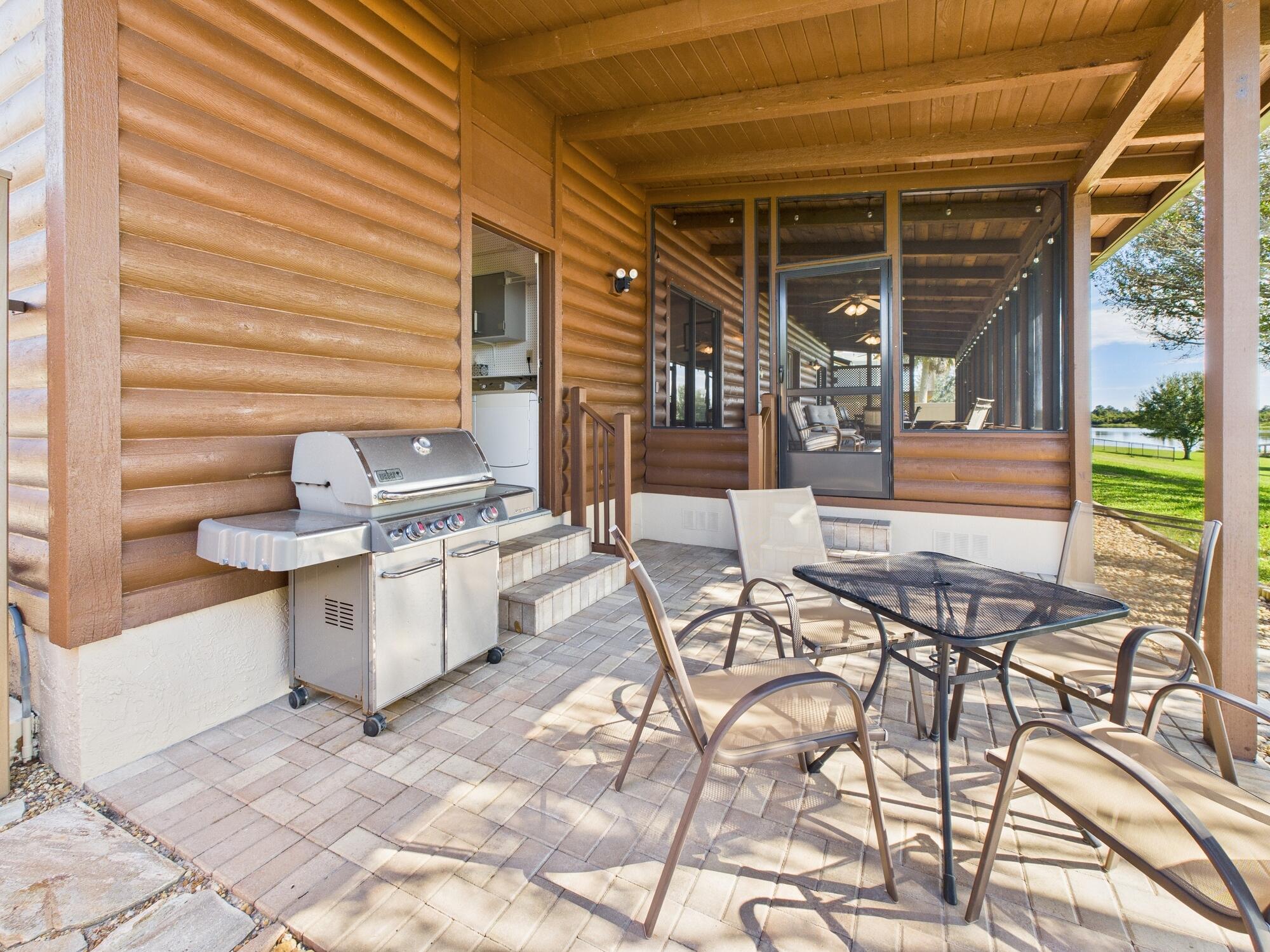 14266 Southwest 144th Parkway Okeechobee, FL 34974 - Photo 38 of 63 a view of an outdoor sitting area with brick walls