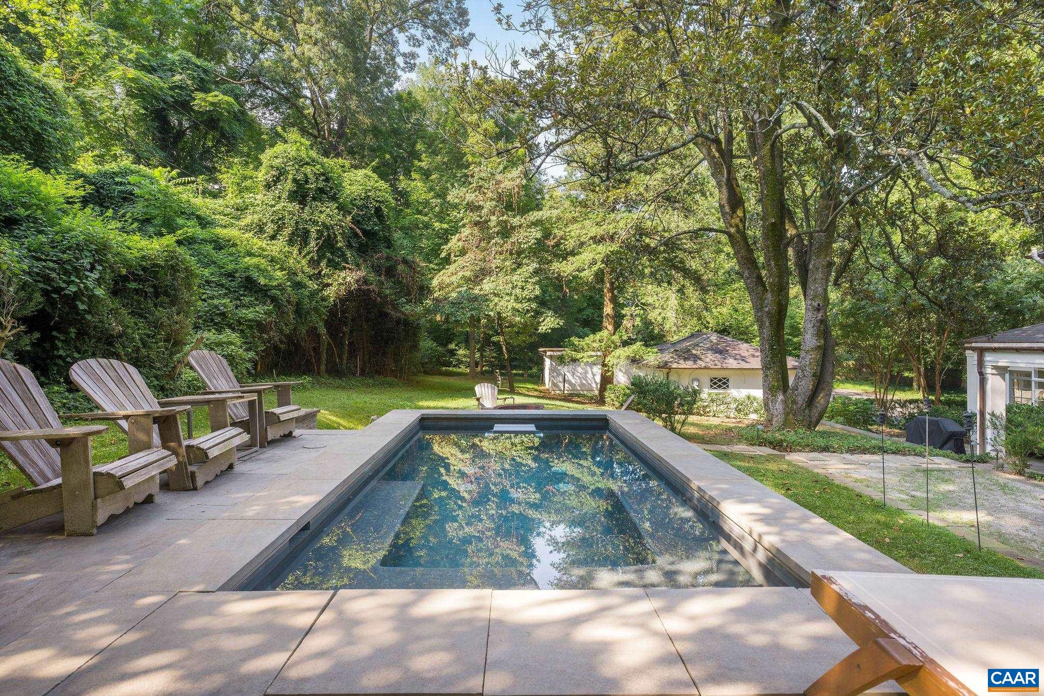 1204 Blue Ridge Road Charlottesville, VA 22903 - Photo 14 of 51 a view of a swimming pool with a patio and a backyard