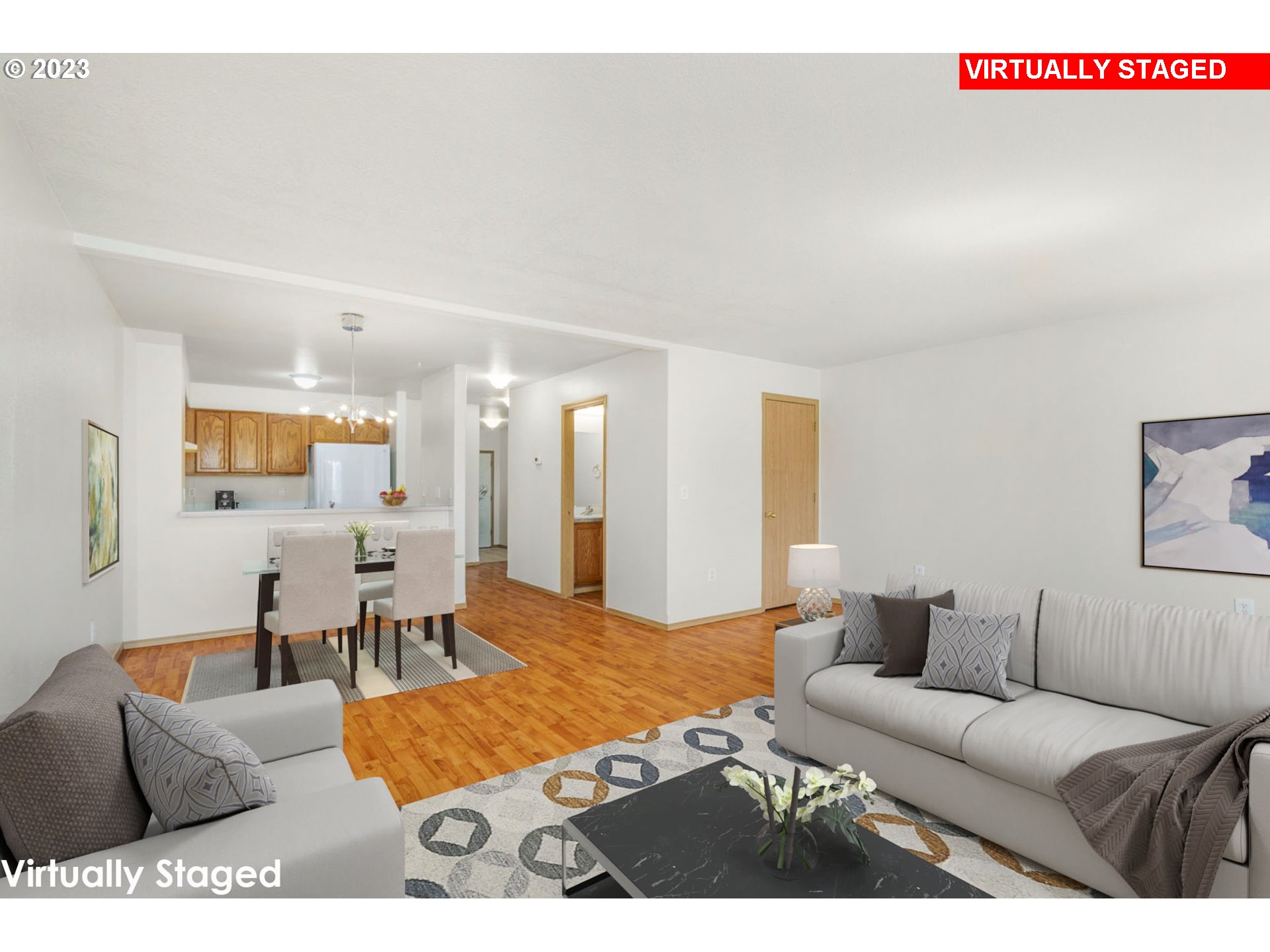 8342 Southeast Clinton Street Portland, OR 97266 - Photo 8 of 25 a living room with furniture and a couch