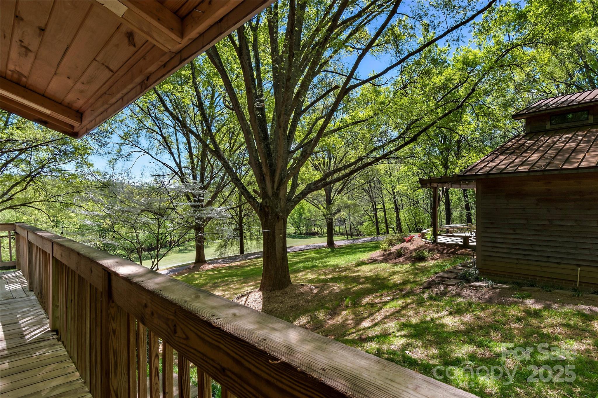 2950 Beroth Road Pfafftown, NC 27040 - Photo 20 of 39 a view of a backyard with wooden fence