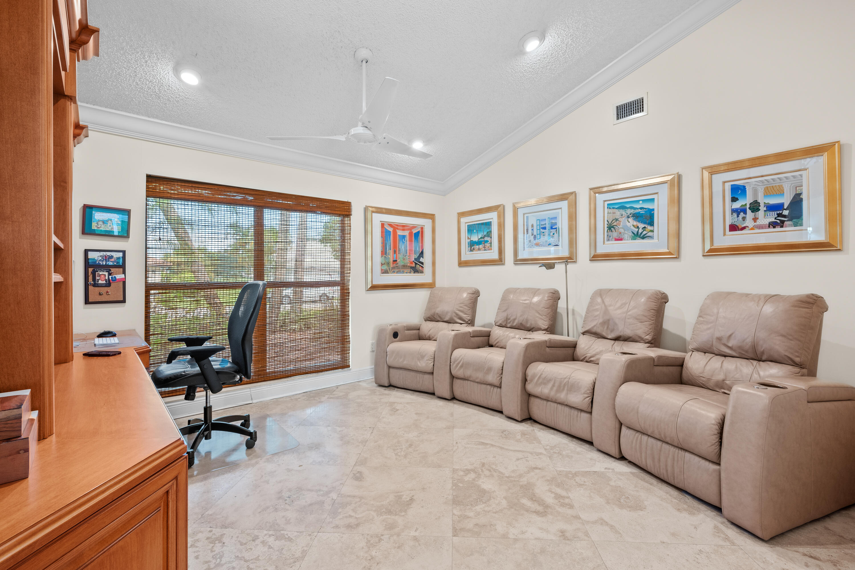 10984 Boca Woods Lane Boca Raton, FL 33428 - Photo 24 of 80 a living room with furniture large window and flat screen tv