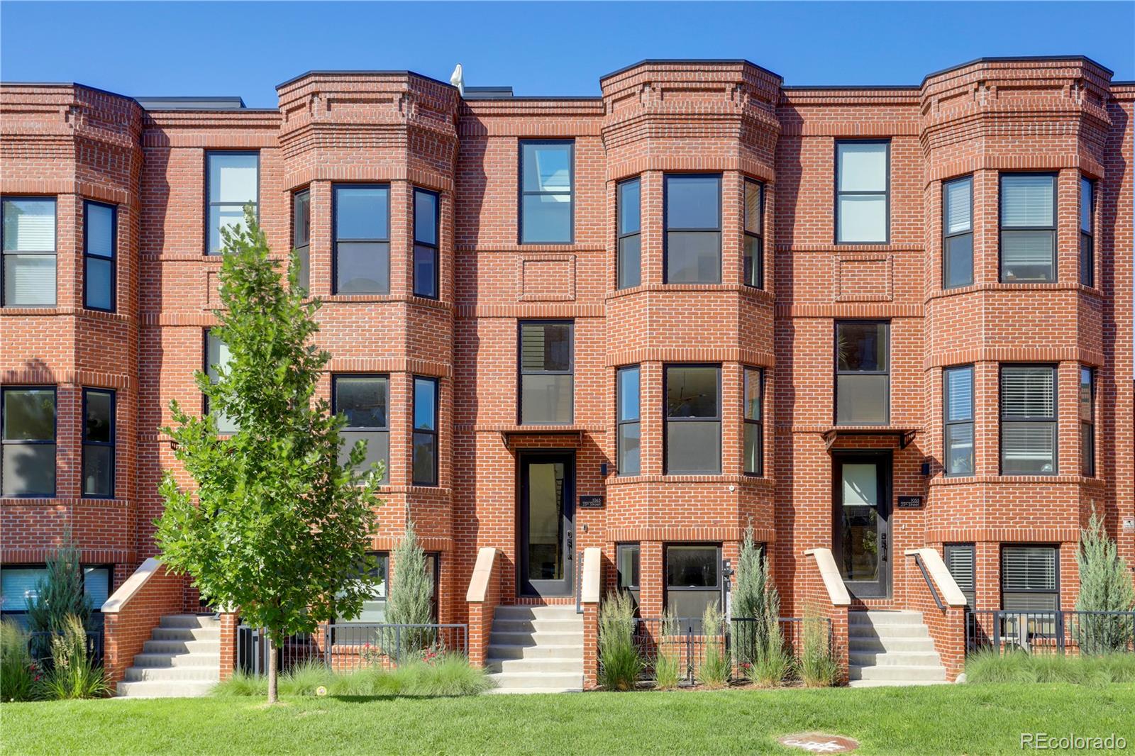 a front view of residential building