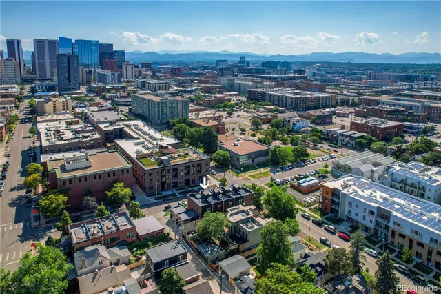 a view of a city from a balcony