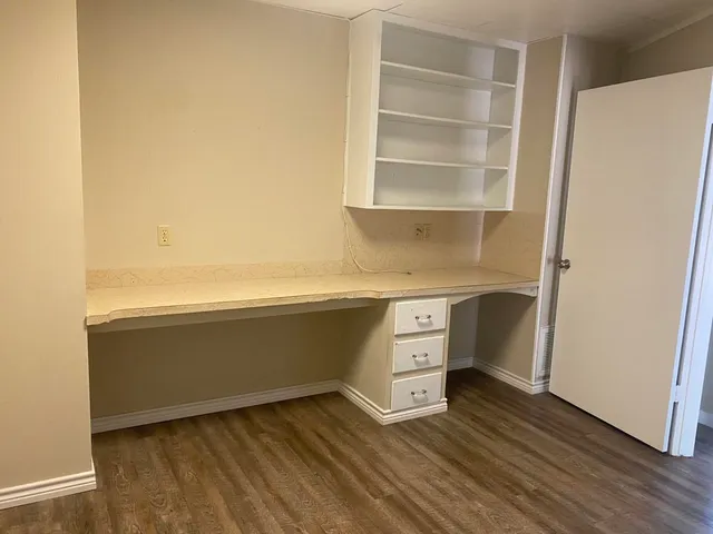a room with storage and utility