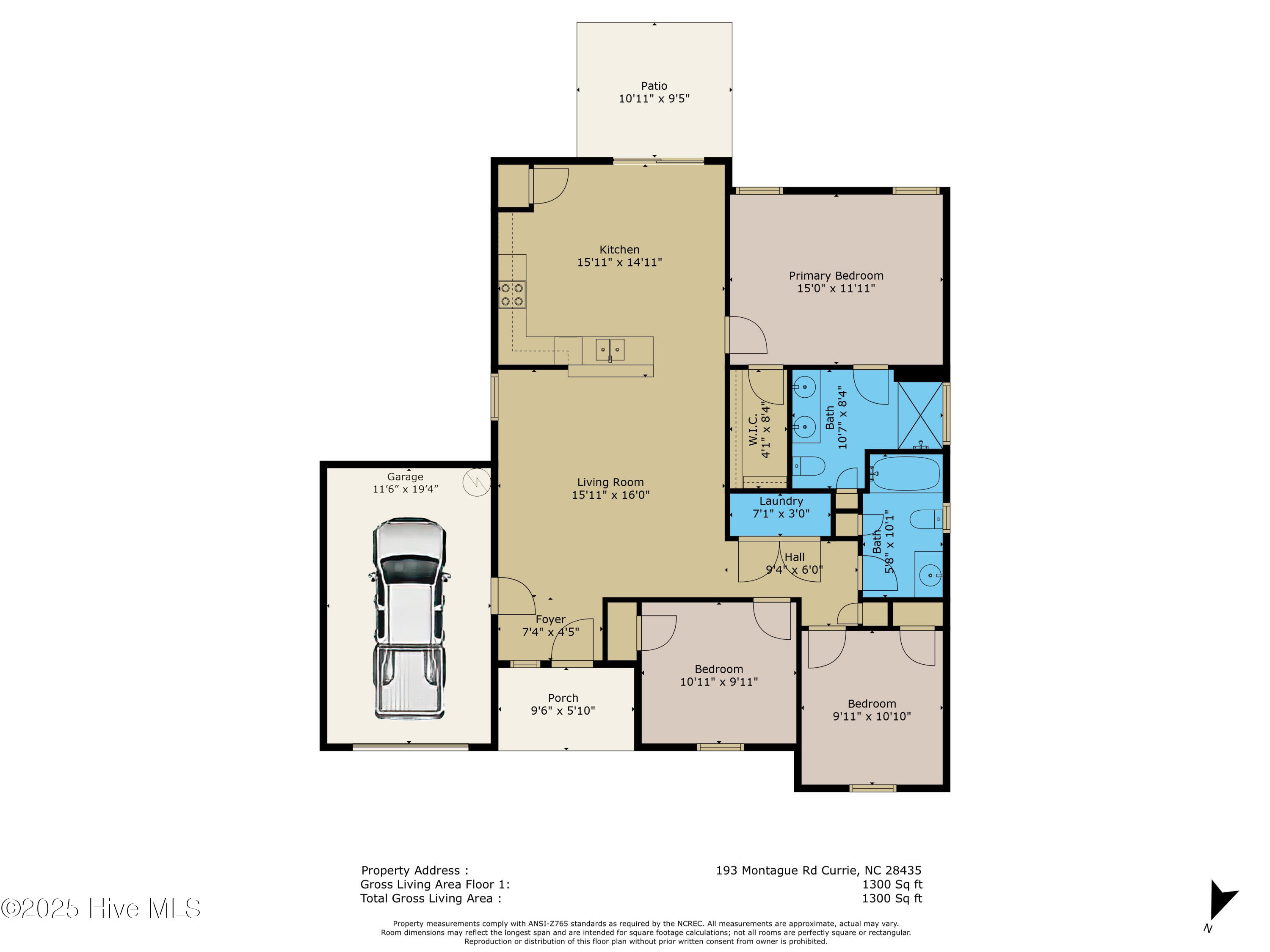 193 Montague Road Currie, NC 28435 - Photo 29 of 29 193 Montague Rd Floor Plan