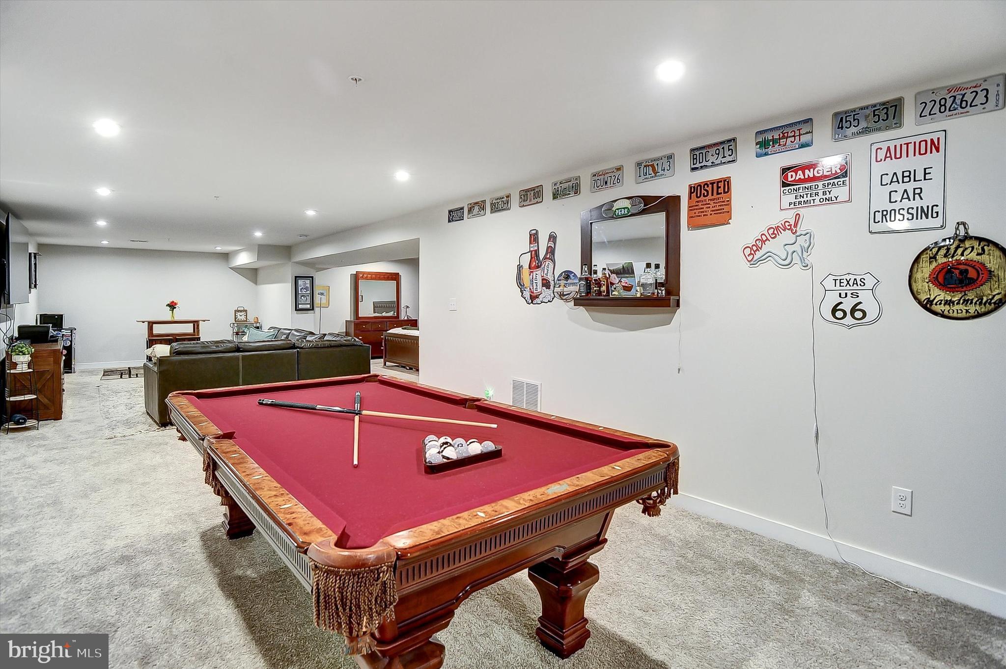 739 Cascade Way Kennett Square, PA 19348 - Photo 20 of 76 a room with pool table and wall paintings