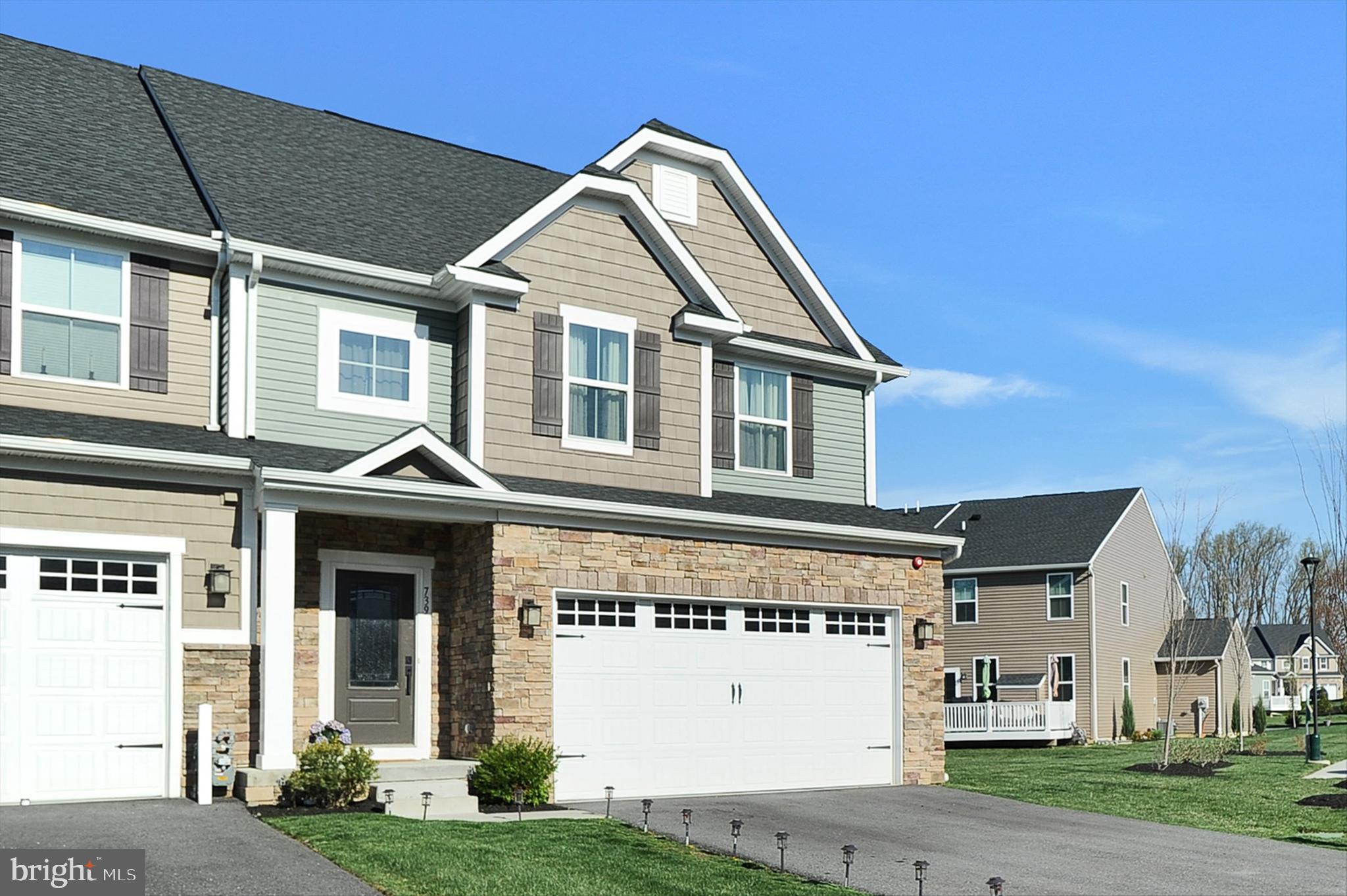 739 Cascade Way Kennett Square, PA 19348 - Photo 30 of 76 a front view of a house with a yard