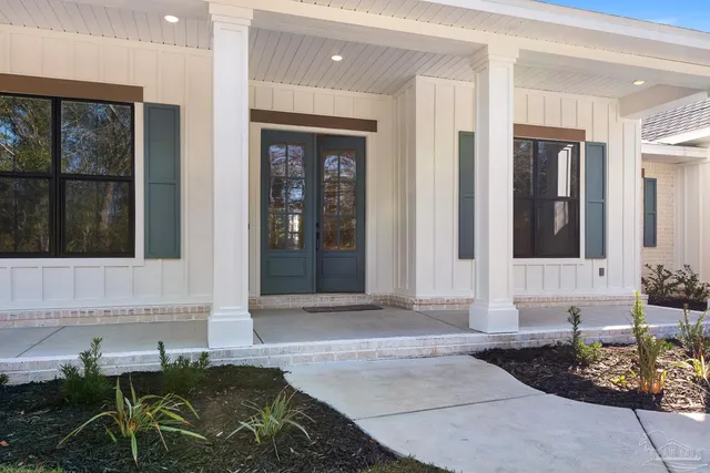 a view of an entrance door of the house