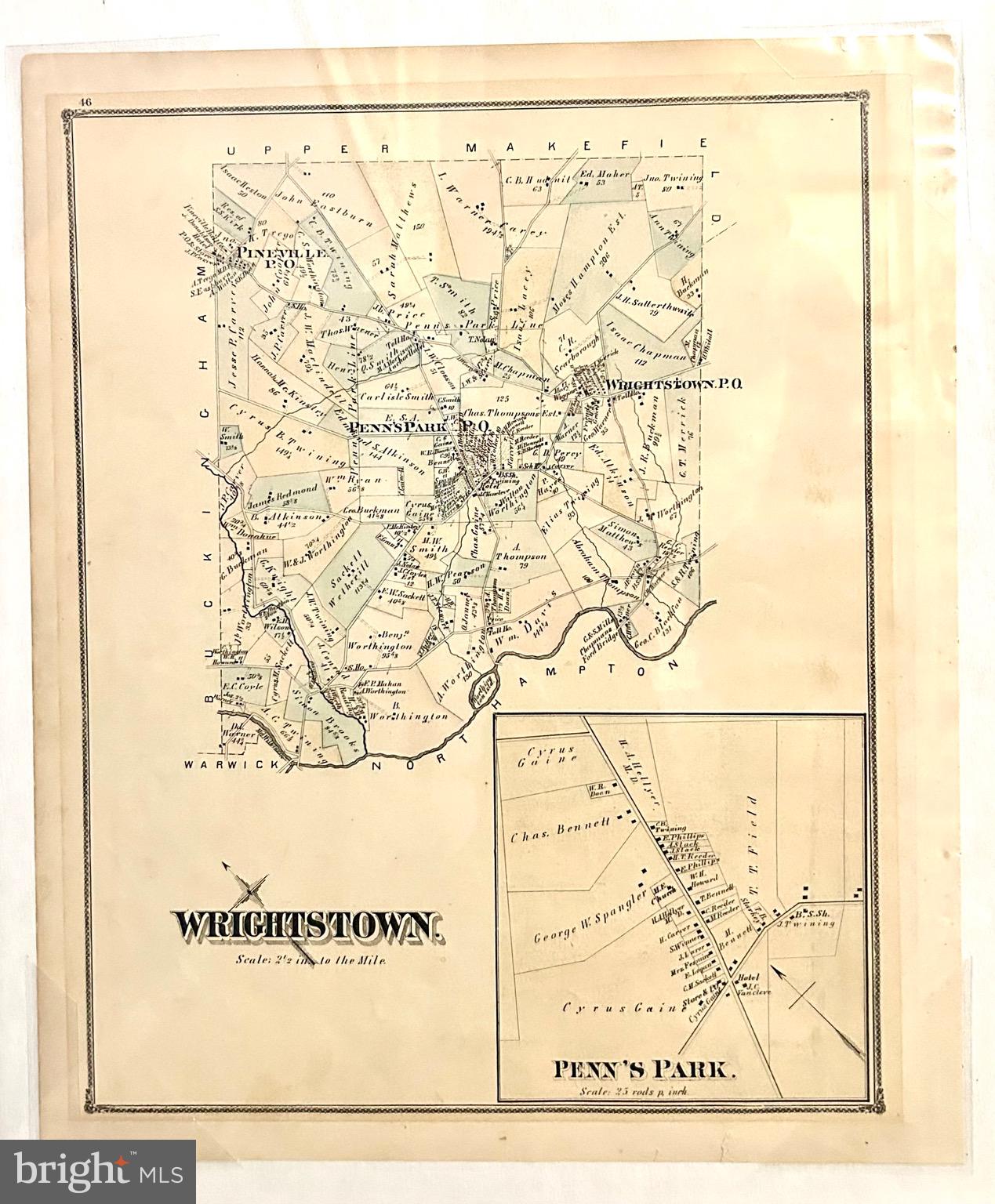 2415 Second Street Pike Newtown, PA 18940 - Photo 51 of 51 Map of Penns Park Village