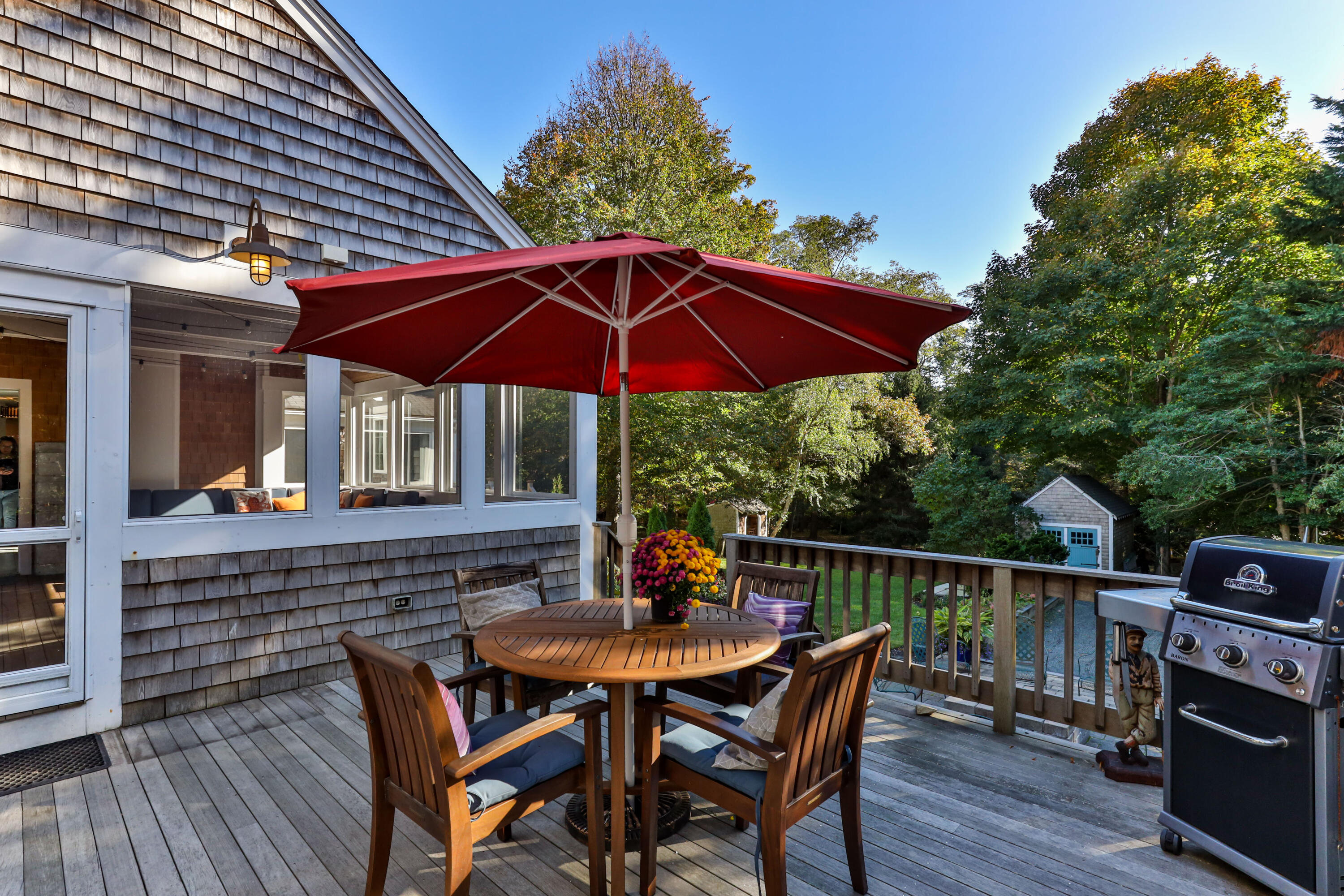 89 Namequoit Road Orleans, MA 02653 - Photo 36 of 42 a view of deck with furniture and barbeque oven