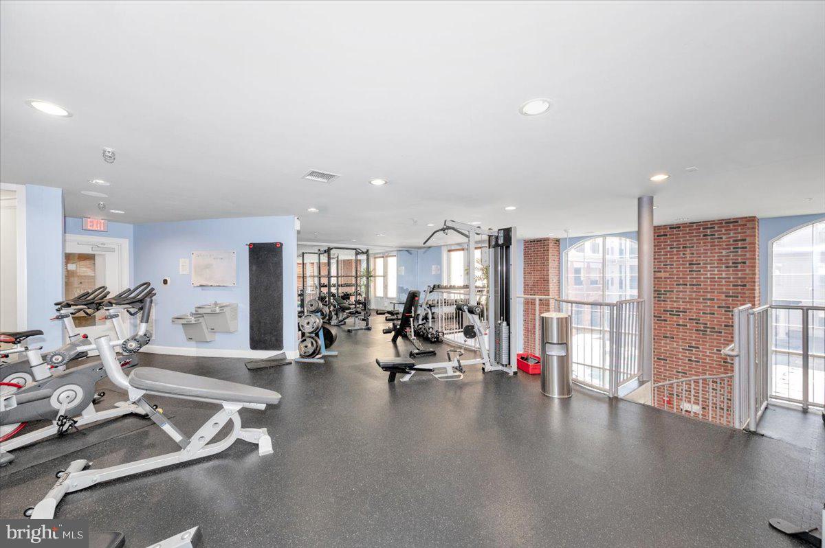 7 Booth Street, Unit 406 Gaithersburg, MD 20878 - Photo 49 of 117 a view of a room with gym equipment