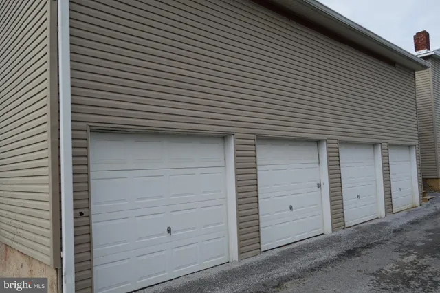 a view of a house with a large window